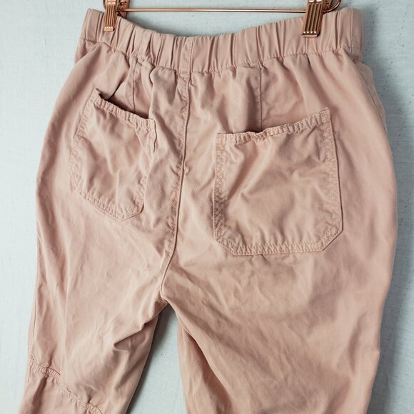 Free People Cadet Jogger Pants Button Fly Light Pink size S Bohemian Resort - Picture 8 of 13